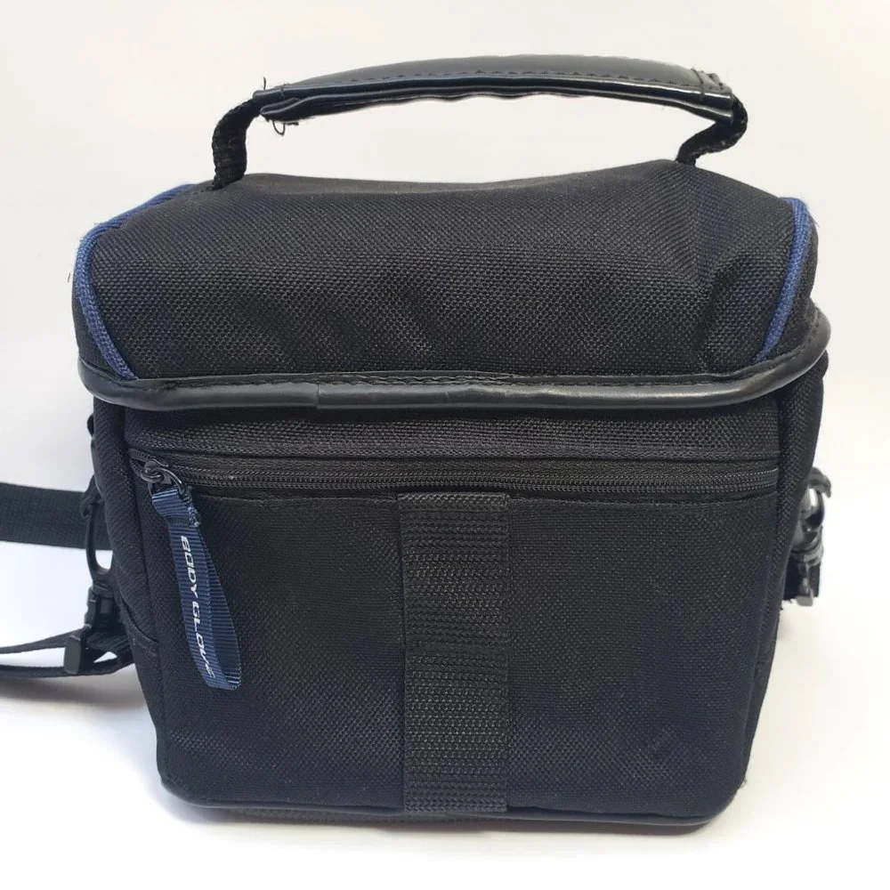Fellowes Body Glove Camera Bag Padded with Shoulder Strap Pockets Blue Black